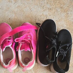 Pink and Black Kids Shoes